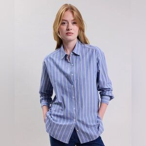 Tommy Bahama Relax Blue Striped Shirt    NWT